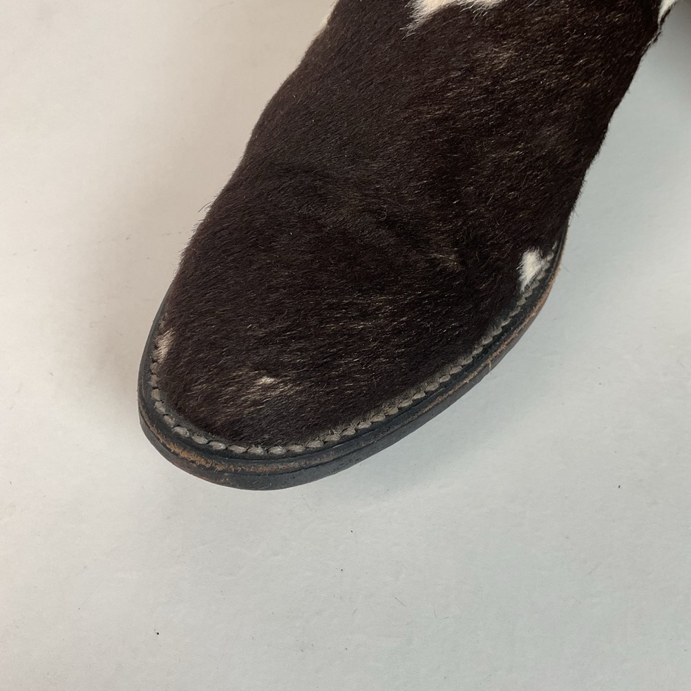 Vintage Larry Mahan Cow Hair Cowgirl Pony Boots 8 B - Picture 11 of 16